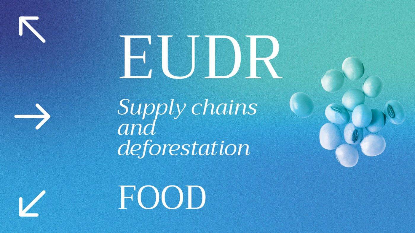 EUDR regulation covering cocoa, coffee, soy, palm oil, and the broader food supply chain