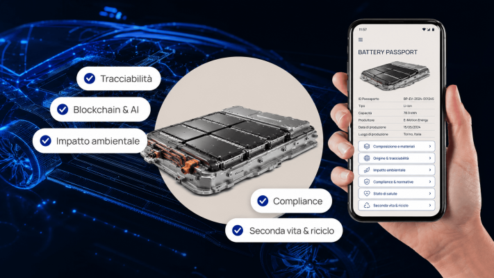 Il Digital Product Passport Batterie richiede informazioni di prodotto su vari ambiti.